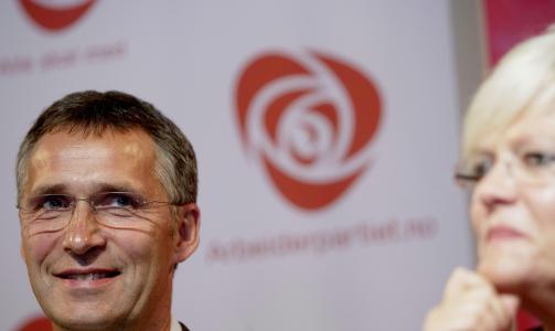 KAN GLEDE SEG?: If�lge dagens meningsm�ling i Dagens N�ringsliv, kan de r�dgr�nne belage seg p� gode marginer n�r valglokalene stenges i kveld. 
Foto: Stian Lysberg Solum / SCANPIX .