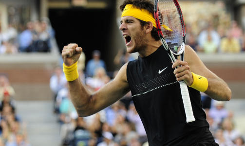 BR�T REKKEN: Del Potro hindret Federer i � ta sin sjette strake seieren i US Open. Foto: Emmanuel Dunand, AFP/Scanpix