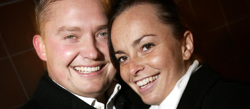 TOK SLUTT: Jakten p� kj�rligheten�-bonden Magnus Valen-Sendstad (35) og sykepleieren Camilla K. Madsen (28) er ikke kj�rester lenger.