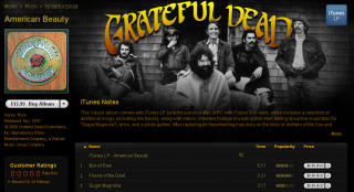 AMERICAN BEAUTY: Grateful Dead-klassikeren er blant de f�rste albumene som selges som iTunes LP.
