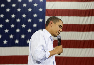 FORBILDE: Hanekamhaug ser mer opp til Palins rival fra valgkampen, Barack Obama. Foto: REUTERS/Larry Downing/Scanpix FORBILDE: Hanekamhaug ser mer opp til Palins rival fra valgkampen, Barack Obama. Foto: REUTERS/Larry Downing/Scanpix
