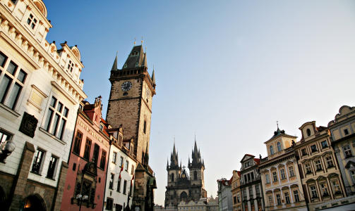 PRAHA:   R�dhusplassen i gamlebyen. Foto: Lars Eivind Bones / Dagbladet