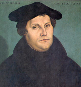 MARTIN LUTHER: - Den ekteskapelige plikt er if�lge Salmenes bok 51 en helt avsindig synd, som ikke p� noe punkt skiller seg fra ekteskapsbrudd og hor n�r det gjelder brunsten og den skammelige vellyst, sa Luther, som selv var gift.  Foto: WIKIMEDIA