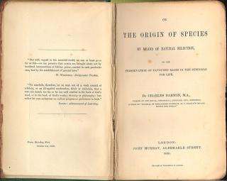 150-�RS JUBILEUM FOR UTGIVELSEN I �R: Darwins f�rsteutgave av Artenes opprinnelse ble utgitt i 1859. I �r feirer vi ogs� 200-�rsjubileet for Darwins f�dsel. Foto: WIKIMEDIA