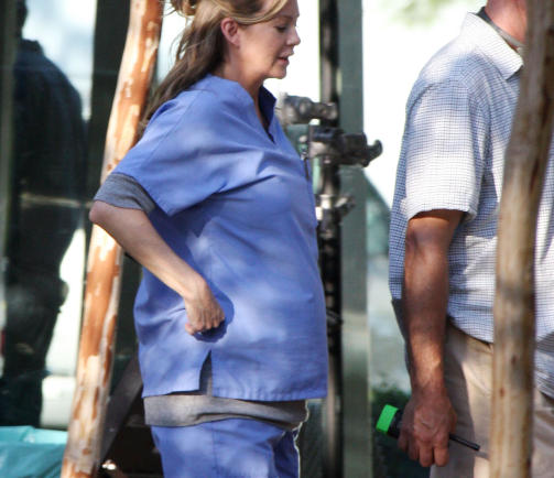 GRAVID LEGE? Om bildet taler for seg vil doktor meredith Grey i likhet med Ellen f� mage i den kommende sesongen. Foto: STELLA PICTURES
