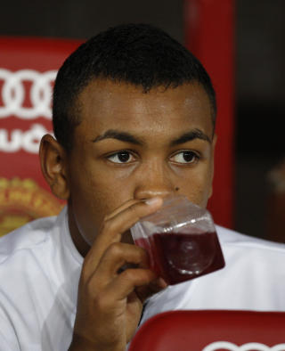 IKKE NERV�S: King forteller at han ble rolig med en gang han ankom Old Trafford i g�r. Foto: AP/Jon Super