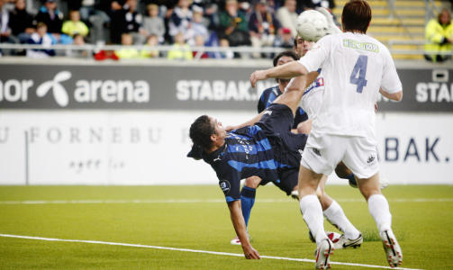 BRASSET INN LEDELSEN: Her sender Daniel Nannskog Stab�k i f�ringen p� et uts�kt brassespark. 
Foto: Kyrre Lien / SCANPIX