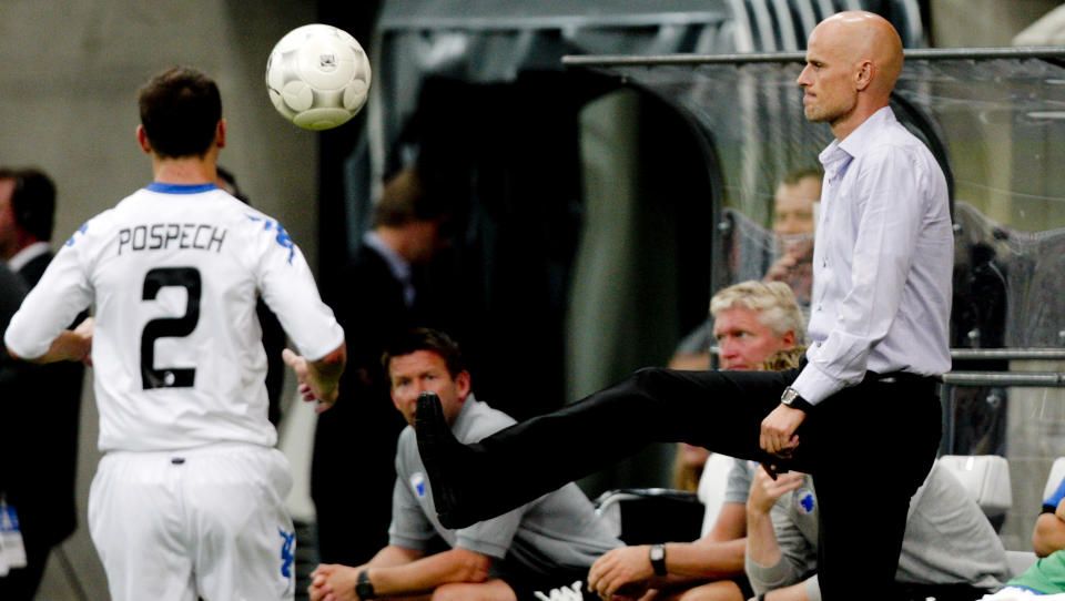 STOR SUKSESS: FCK har opplevd gode prestasjoner under trener St�le Solbakken, og gleder seg over at nordmannen n� f�r sjansen som Norges landslagssjef om noen �r.  
Foto: Stian Lysberg Solum / SCANPIX