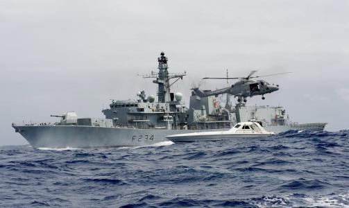 AVANSERT FREGATT: HMS Iron Duke avbildet i fjor, p� samme tid som prins William tjenestegjorde her i fem uker. Foto: EPA/SCANPIX