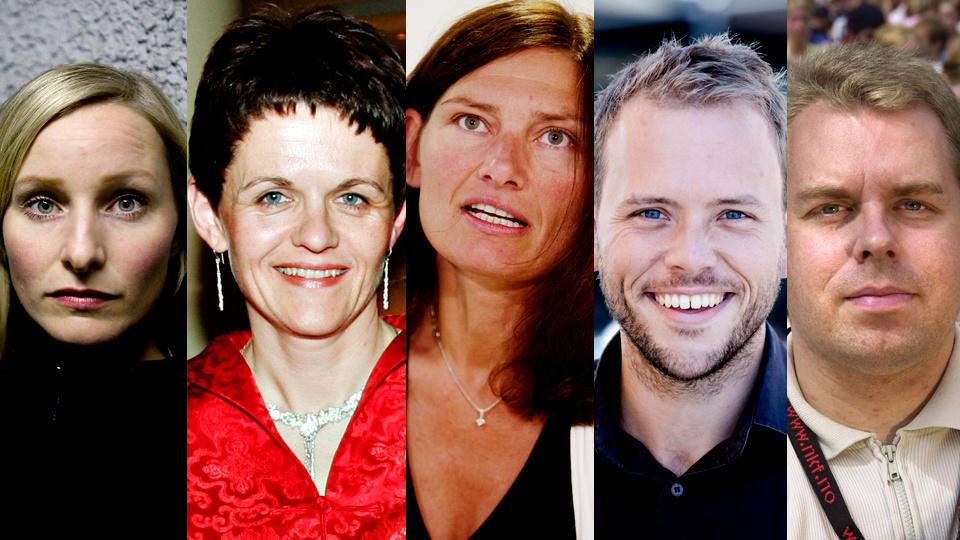 SP�R BYTTER: Disse personene mener Dagbladet er blant de aktuelle til nye statsr�dsposter: Inga Marte Thorkildsen (SV, milj�minister), Lisbeth Berg-Hansen (Ap, Fiskeriminister), Libe Rieber-Mohn (Ap, Innvandringsminister), Audun Lysbakken (SV, Barne- og likestillingsminister) og Halvard Ingebrigtsen (Ap, Kulturminister). Fotomontasje: DAGBLADET