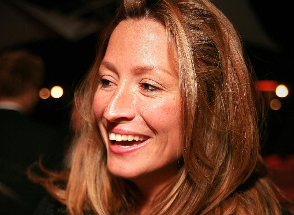 HAR V�RT MED I DEN NEDERLANDSKE VERSJONEN:  Rebecca Loos str�lte p� premierefesten for den norske versjonen av �71 grader nord� i kveld. FotoHalvor Pedersen/ STELLA PICTURES