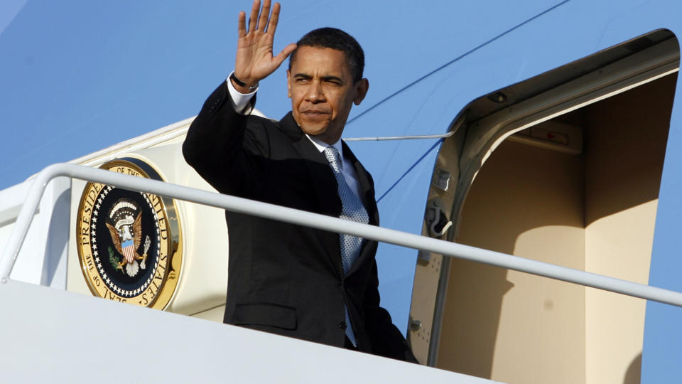 KOMMER I MORGEN: USAs president Barack Obama ankommer K�benhavn i morgen formiddag, bare timer f�r IOK skal fatte sin avgj�relse som offentliggj�res klokka 18.30. Foto: Kevin Lamarque/Scanpix