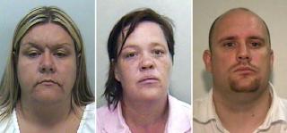 M�TTES P� INTERNETT: Vanessa George, Angela Allen and Colin Blanchard ble kjent via internett, og begynte � utveksle grov barneporno via Facebook. REUTERS/Devon and Cornwall Police/Handout