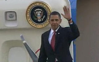 LANDET: Obama landet p� Kastrup. Foto: TV2