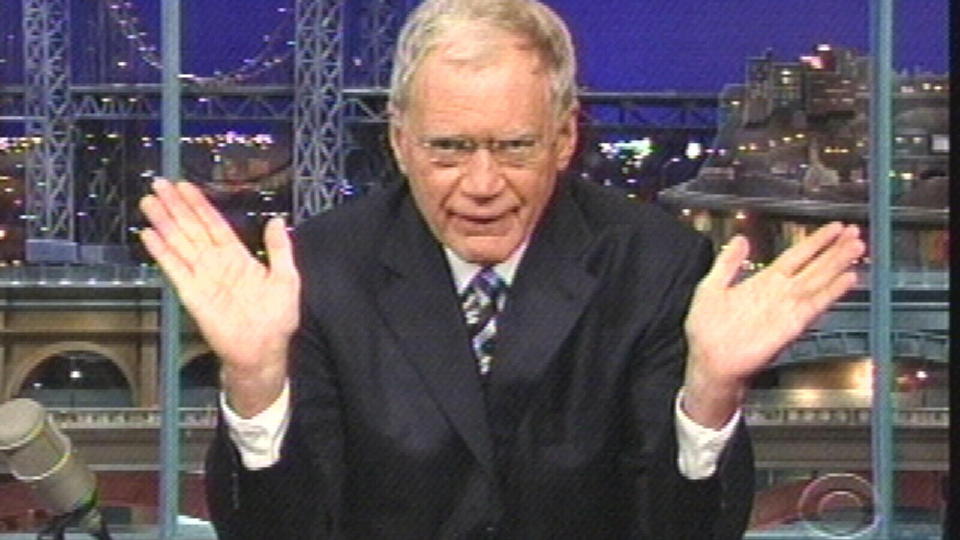 BEKLAGET: David Letterman beklaget i natt overfor kona og staben. Foto: AP Photo/CBS/Scanpix