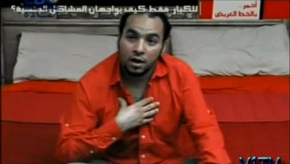 VESTLIG STIL: Tv-programmet Mazen Abdul Jawad medvirket i ville neppe vakt nevneverdig oppsikt i mer liberale land, men i sharialovstyrte Saudi-Arabia straffes promisku�sitet sv�rt hardt selv om det dreier seg om bare prat. Faksimile: Lebanese Broadcasting Corporation (LBC)