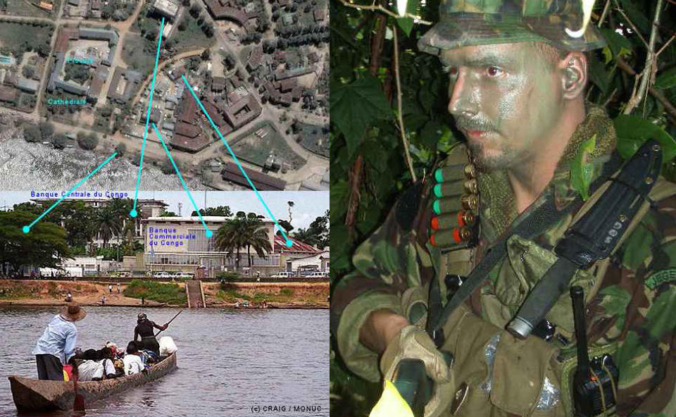 LUFTFOTO: Flere bilder funnet p� Tjostolv Molands (t.h) pc er beslaglagt av ugandisk politi, deriblant bilder av banker i Kisangani og dette luftfotografiet. Foto: Privat