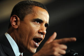 VIL ST� SAMMEN MED IRAKEREN: USAs president, Barak Obama, sier han er oppr�rt over angrepet i Irak i dag. AFP PHOTO/Jewel SAMAD