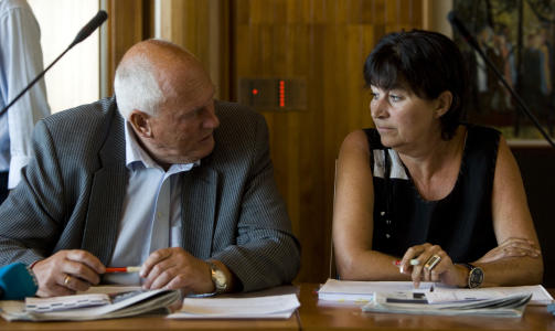 LO VIL HA GISKE:  - Ja, jeg vil gjerne ha Trond Giske, sier LOs nestleder Gerd Kristiansen (t.v.) til frifagbevegelse.no. Her sammen med LO-leder Roar Fl�then. Foto: SCANPIX