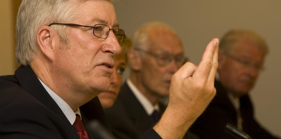 NY FINANSMINISTER: Veteranen Sigbj�rn Johnsen. 
Foto: Terje Bendiksby / SCANPIX .
