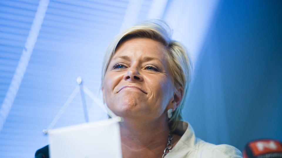 LIKER IKKE SKATTELISTENE: Frps Siv Jensen vil forby offentlig innsyn i skattelistene. 

Foto: H�kon Eikesdal