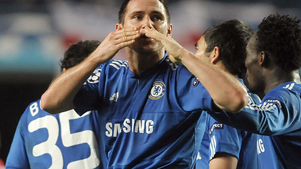 P� TOPP: Frank Lampard og Chelsea har full pott etter tre Champions League-kamper. Foto: AFP