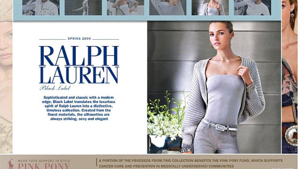  NY KAMPANJE:  Klesmerket Ralph Lauren har nok en gang retusjert en av sine modeller for en kampanje. Forrige gang skapte det storm, og klesmerket gikk i etterkant ut med en offentlig unnskyldning. Faksimile: RALPH LAUREN