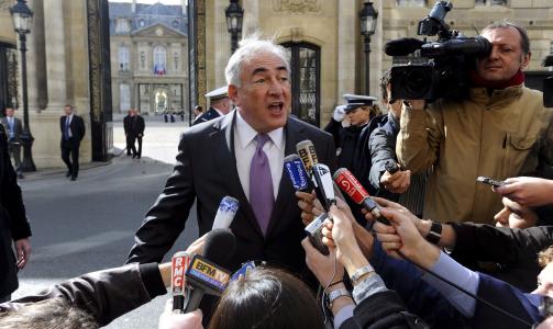 INGEN NASJONAL L�SNING: - Den viktigste l�rdommen av finanskrisen, som ikke er over, er at den globale �konomien ikke har en nasjonal l�sning, sier Dominique Strauss-Kahn. Foto: SCANPIX