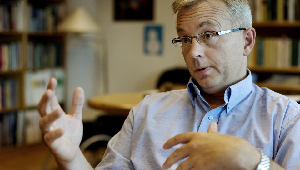 SKAL UNDERVISE RUSSLAND: Justisminister Knut Storberget tar i dag i mot sin russiske kollega p� Bredtvedt kvinnefengsel i Oslo.  Foto: Torbj�rn Gr�nning  / Dagbladet