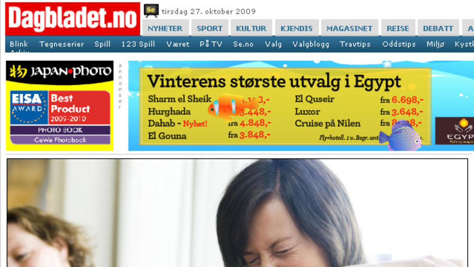 F�R BOT: Et nyhetsvarsel for valgdagsm�lingen ble publisert for tidlig p� Dagbladet.no