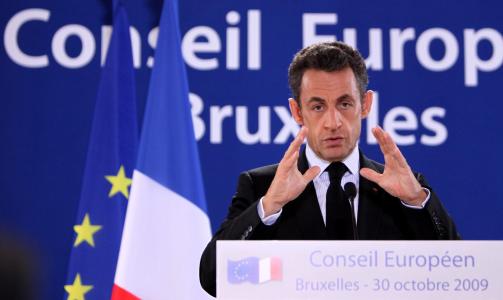  Frankrikes president Nicolas Sarkozy. Foto: IAN LANGSDON/EPA