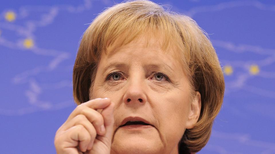 SINNA I: Den tyske forbundskansler Angela Merkel. Foto: BENOIT DOPPAGNE/EPA