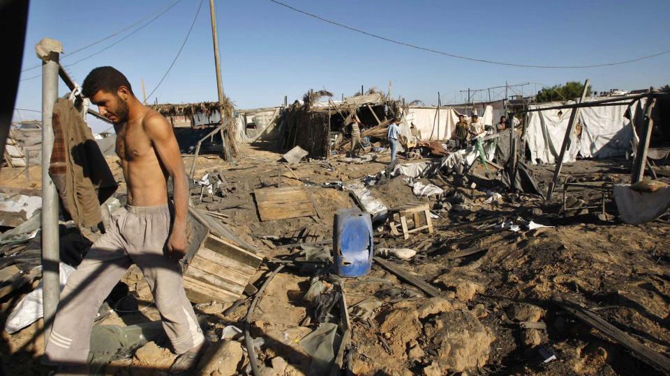 GAZA: Dette omr�det, Rafah, befinner seg n�r grensen mellom Egypt og s�r p� Gaza-stripen. Foto: REUTERS/Ibraheem Abu Mustafa/Scanpix