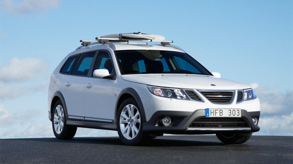 HALER INNP�: Saab 9-3X ligger p� en pen andreplass i �rets bil-k�ringa, forel�pig om lag ca 300 stemmer bak Audi A5 Sportback. Og mye kan endre seg i l�pet av november. Foto: SAAB