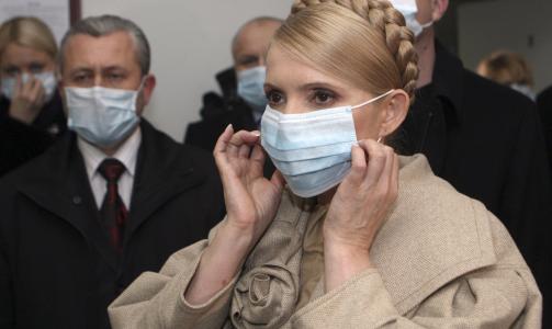 - 73 PERSONER HAR D�DD: If�lge Ukrainas statsminister Julia Timosjenko har 71 personer d�dd av influensa. Foto: AP Photo/Aleksandr Prokopenko/Scanpix
