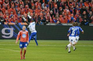 SALTO: Og feiret som han pleier.Foto: EIRIK HELLAND URKE/DAGBLADET