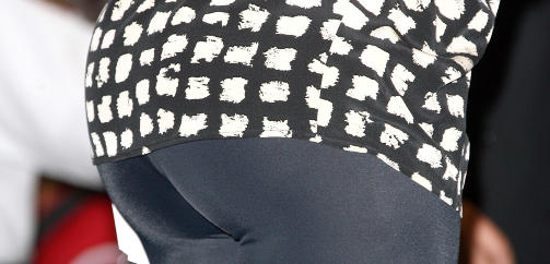ER DENNE RUMPA ENORM? Bakdelen til Kim Kardashian ble kommentert av den norske fotballspilleren. Foto: STELLA PICTURES