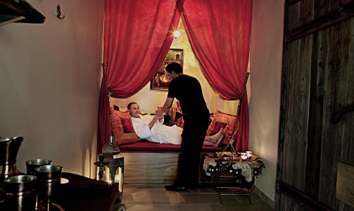 RITUALE: Etter hamam f�lger te og hvile.