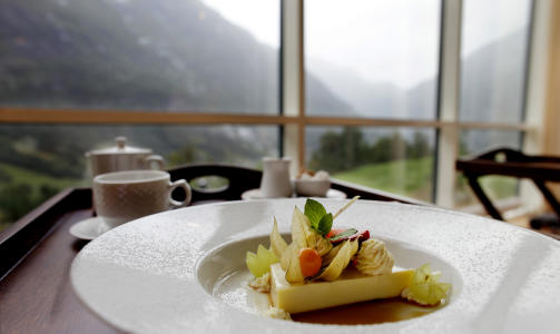 KAFFE: Karamellpudding med utsikt.