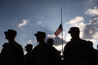 MINNET DE DREPTE: Soldater ved Fort Hood-basen i Texas i USA. Foto:  Joe Raedle/Getty Images/AFP/Scanpix