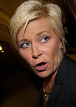 VIL FORF�LGE SAKEN: Frp-leder Siv Jensen p� Stortinget. Foto: Eirik Helland Urke / Dagbladet