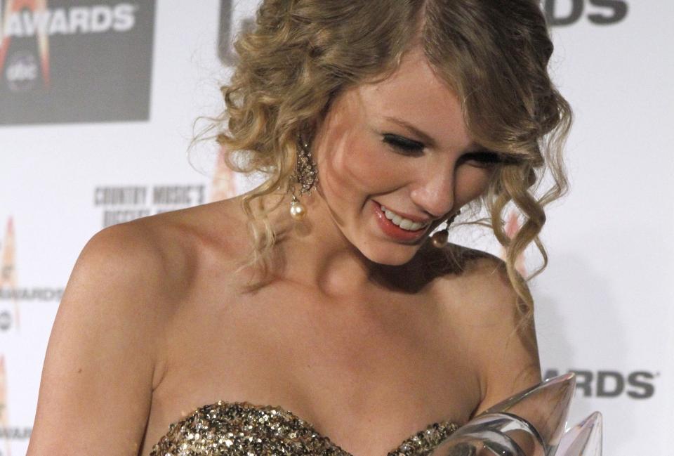 OVERRASKET:  Taylor Swift sier at hun aldri hadde trodd hun skulle f� s� mange Grammy-nominasjoner.  Foto: AP Photo/Mark Humphrey