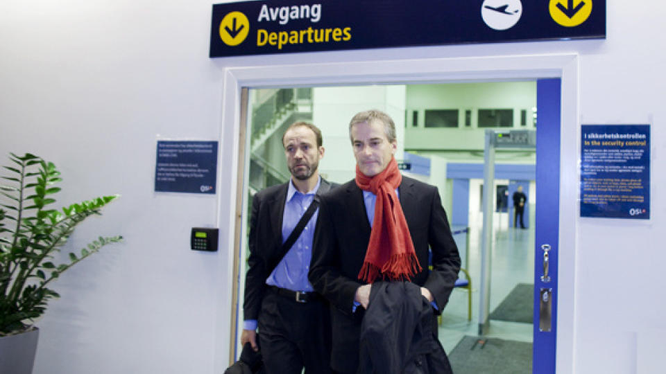 IKKE TEMA: Utenriksminister Jonas Gahr St�re (Ap) landet p� Gardermoen i kveld. Foto: Espen R�st / Dagbladet