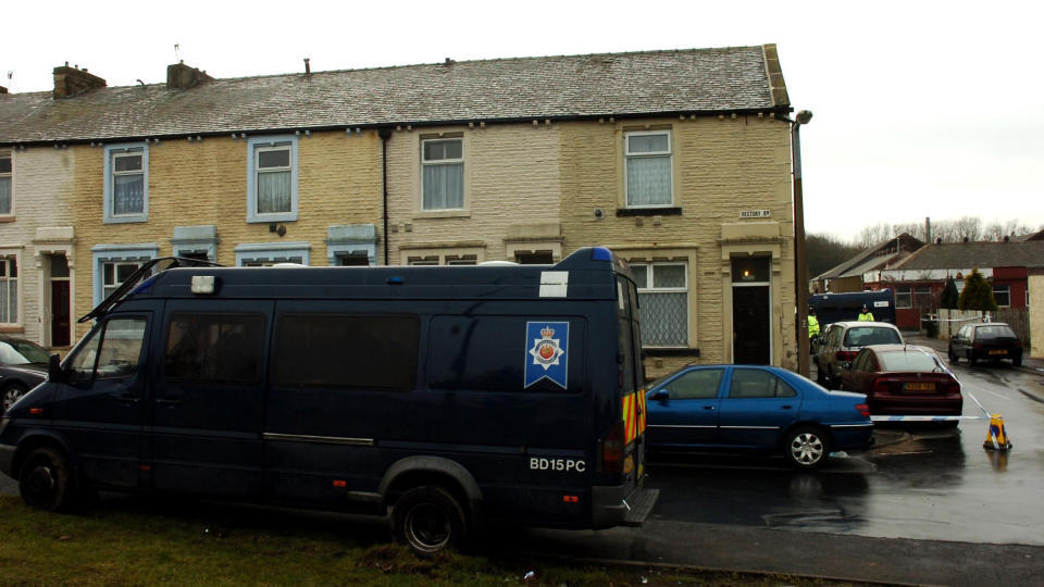 PLANLA TERROR: Dette er �stedet for aksjonen i Burnley i februar, der ni personer ble p�grepet, mistenkt for � ha planlagt terror. I dag er det p� nytt gjennomf�rt en terroraksjon i Lancashire. Foto: PA/Scanpix