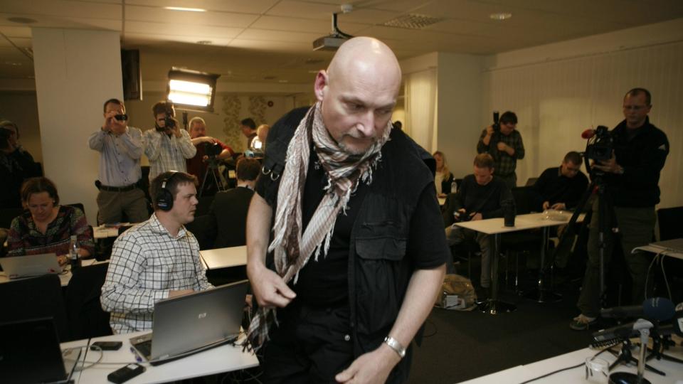 SNAKKET UT: P�l Refsdal holdt pressekonferanse om kidnappingen i dag.  Foto: Torbj�rn Gr�nning
