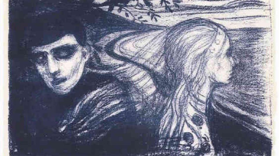 BORTE VEKK: Dette bildet, �L�srivelsen II� av Edvard Munch, har v�rt savnet siden juni. Foto: Interpol