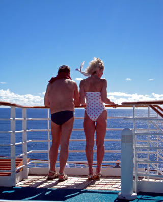 DR�M: Stadig flere endrer sine ferievaner og legger ferien til et flytende luksushotell i stedet for et strandhotell i Syden. Foto: Eivind Pedersen