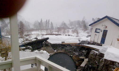 STORE �DELEGGELSER Ingen omkom under det voldsommet raset i Namsos. 
Foto: Sturla For�s