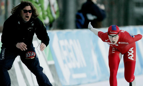 KONFLIKTEN: Tidligere landslagstrener Peter Mueller og Maren Haugli.
Foto: Stian Lysberg Solum / SCANPIX