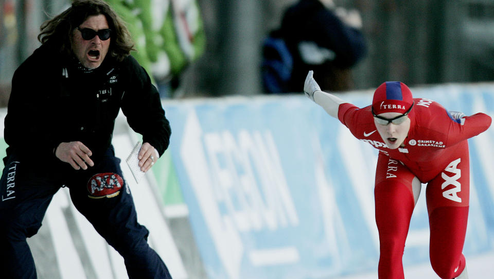 - HAR SKV�RET OPP: If�lge sk�yteforbundet har Maren Haugli og Peter Mueller skv�ret opp etter episoden i Berlin for tre uker siden. 
Foto: Stian Lysberg Solum, Scanpix